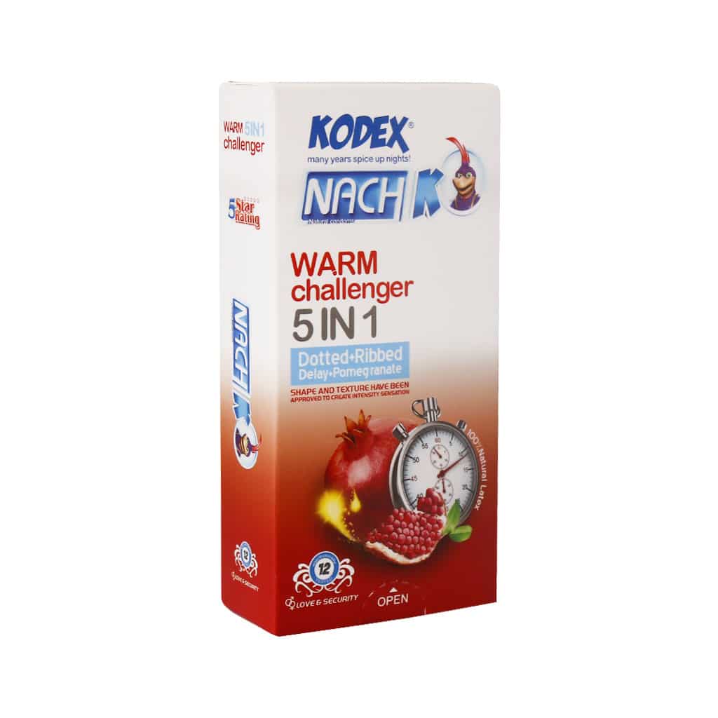Kodex-Warm-Challenger-5-in-1 کاندوم کدکس پنج کاره مدل وارم چلنجر